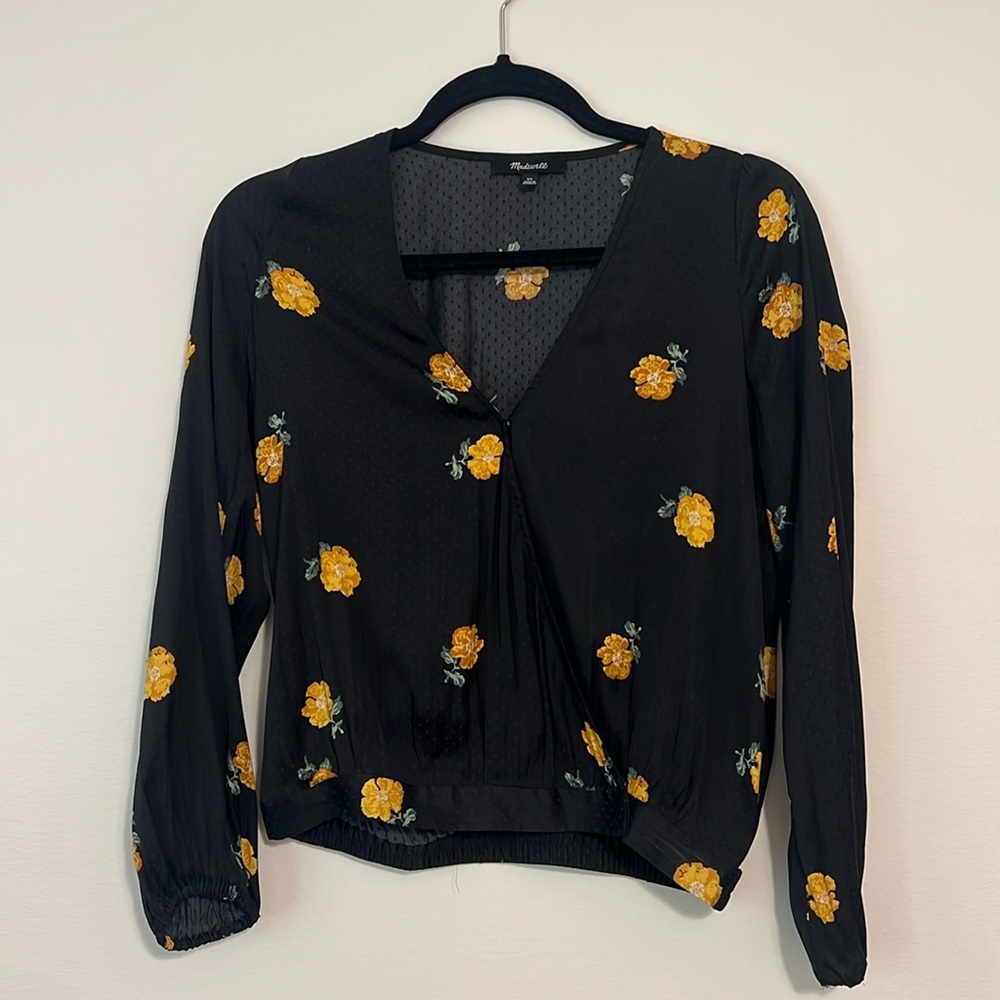 Madewell floral shirt
